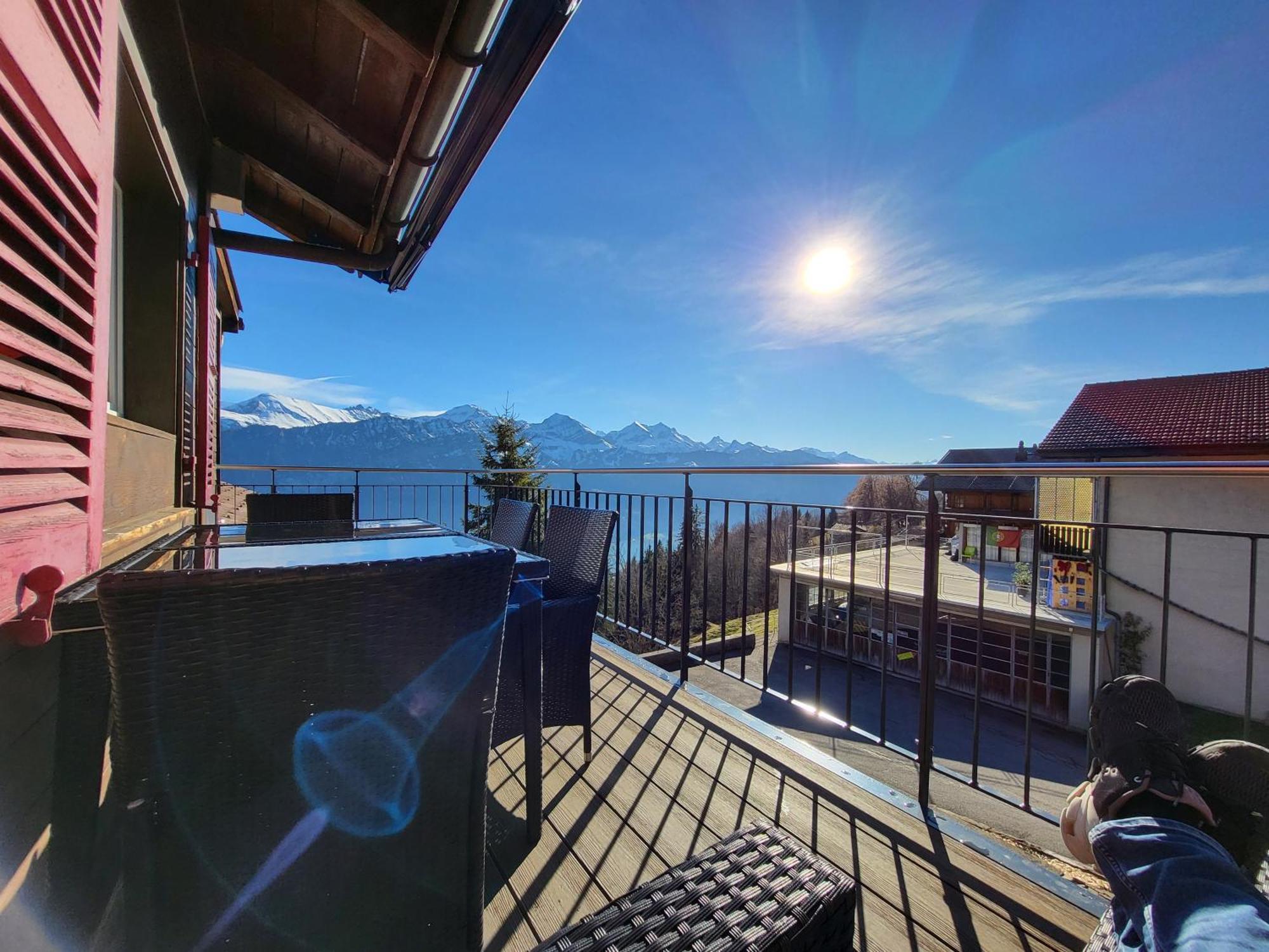 Chalet Lilo 4 Zimmer big View Beatenberg Eksteriør bilde