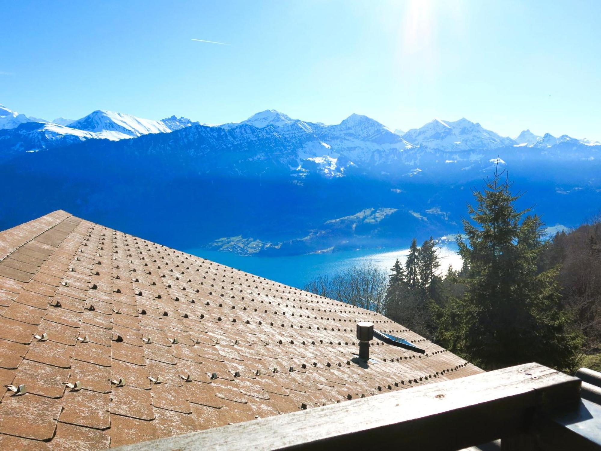 Chalet Lilo 4 Zimmer big View Beatenberg Eksteriør bilde