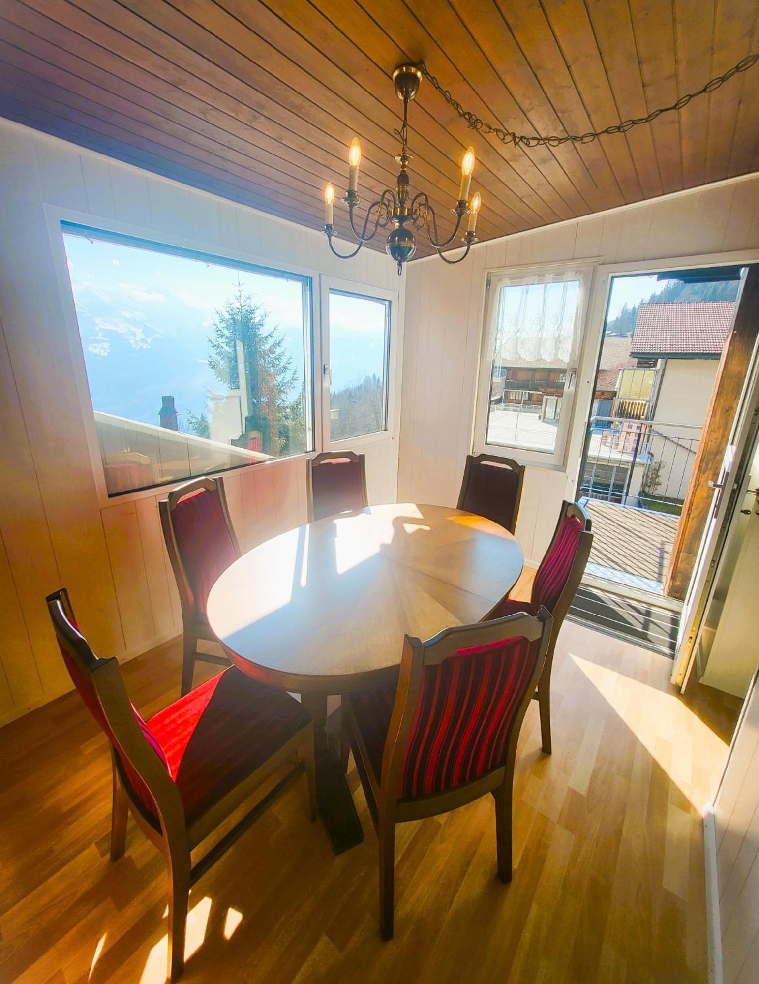 Chalet Lilo 4 Zimmer big View Beatenberg Eksteriør bilde