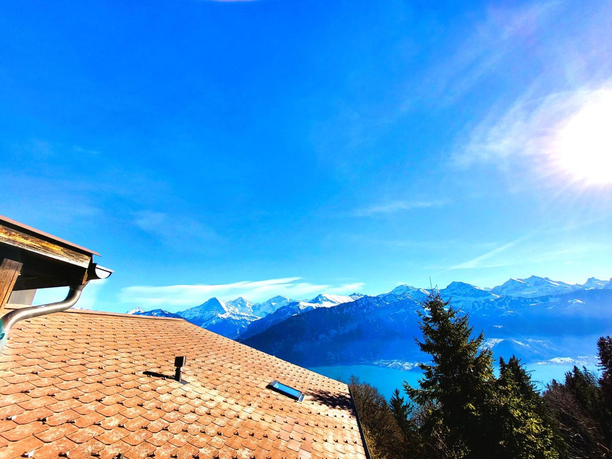 Chalet Lilo 4 Zimmer big View Beatenberg Eksteriør bilde